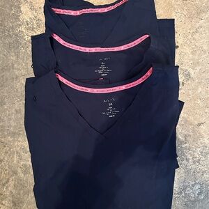 Koi Navy V-Neck Scrub Sets with Pink Trim 4x & 5x petite not included in pick 3